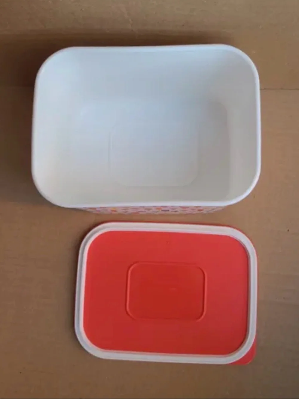 Limited-edition Tupperware Sweet Parlor 3-pc square nesting canister set storage